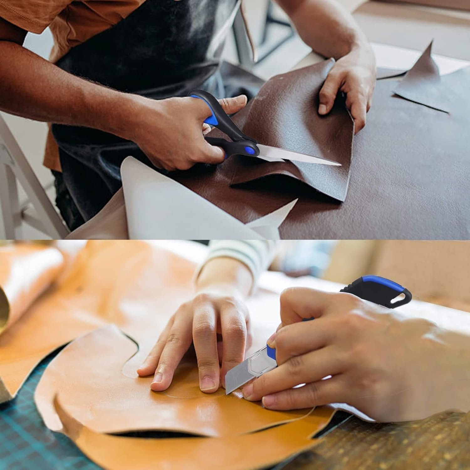 118pcs Tool Set for Home，PTSTEL Household Tool Kit Basic Tools Set for Men Beginners General Repair Tool Set with Blue Tool Box Storage for Home/DIY