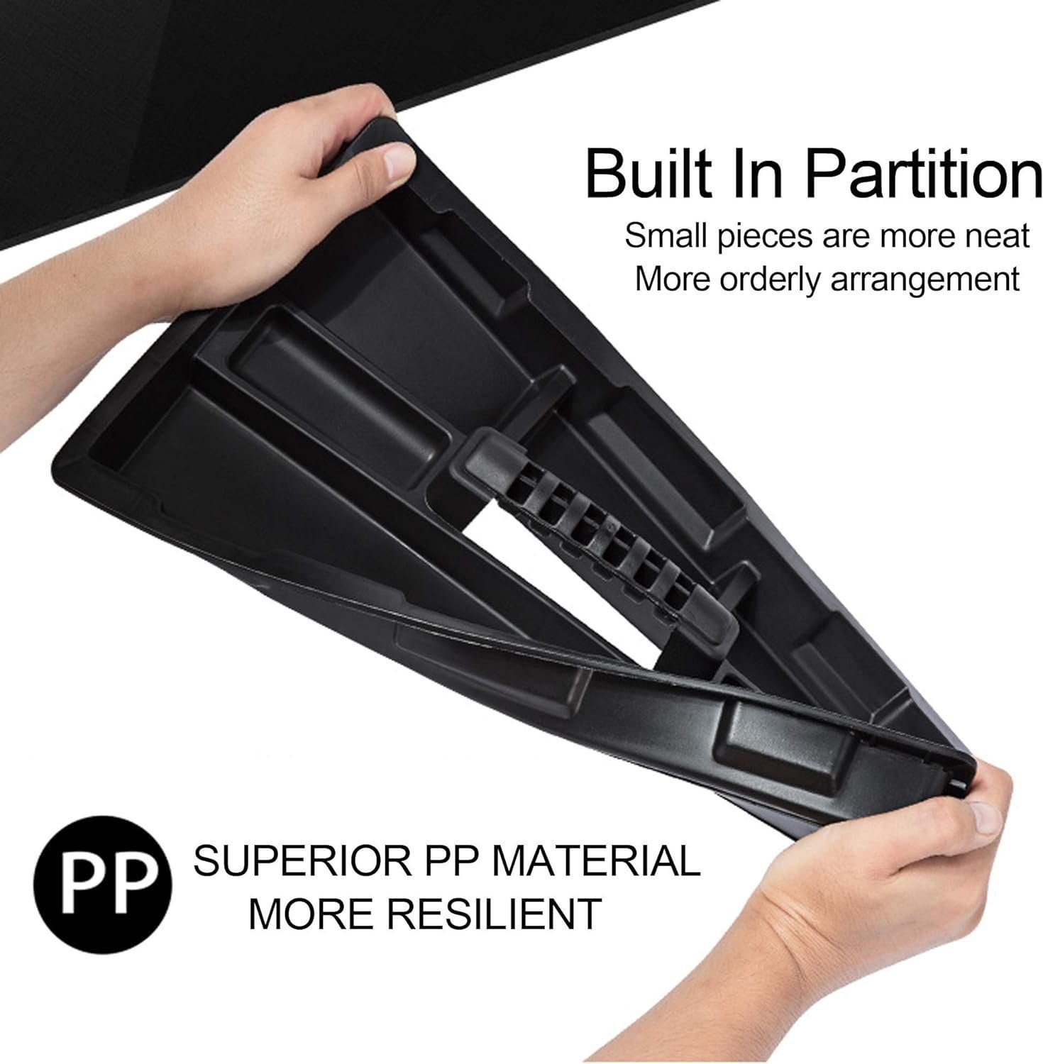 Anyyion 16.5-Inch Tool Box - Portable Lockable Storage, Stainless Steel  Plastic Construction - Removable Tray, Toolbox Organizer Truly Strong and Durable