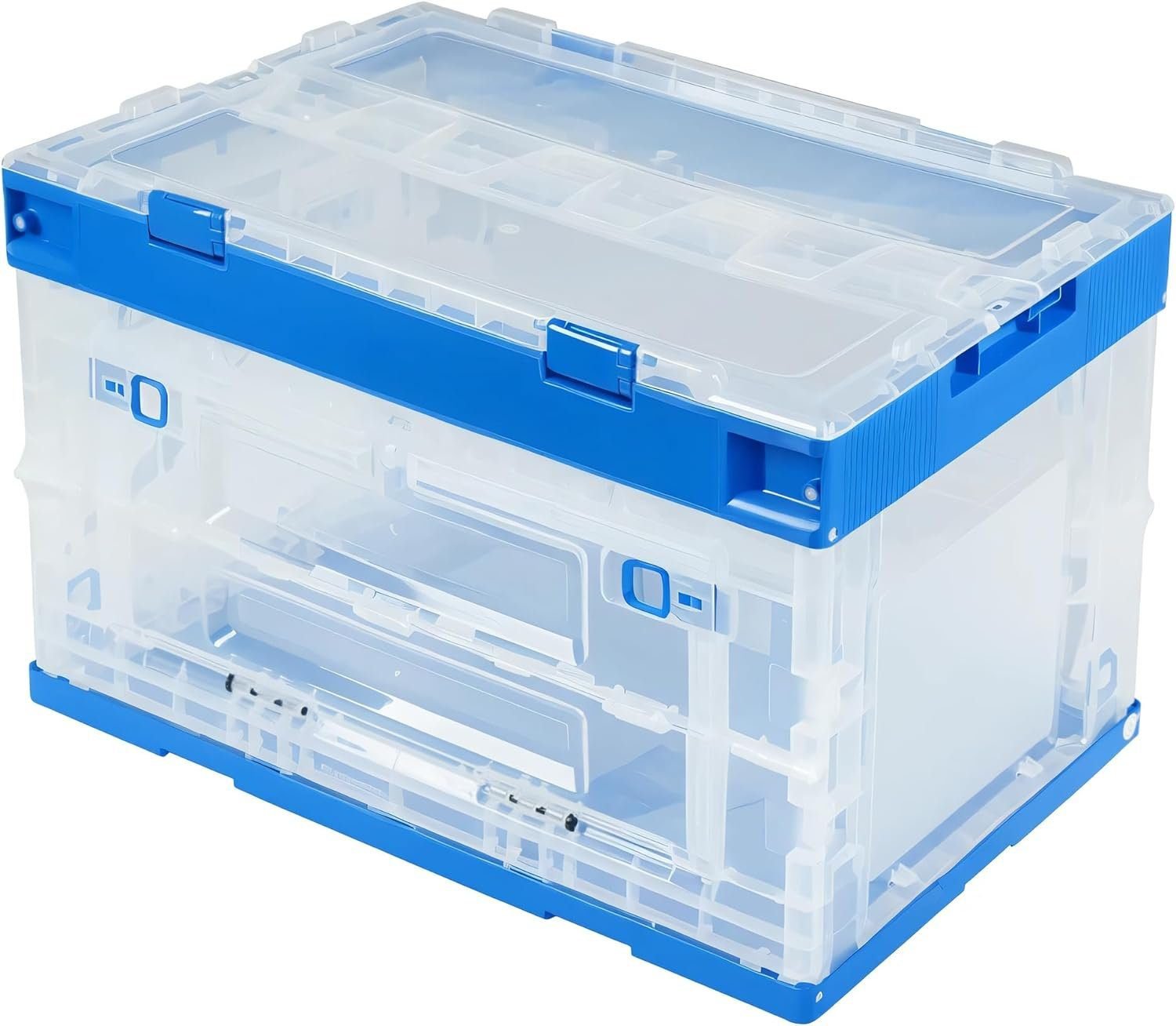 BIG RED AZ500R Torin Double Folding Multi-Function Portable Plastic Storage Tool Box with Removable Sheets, Organizer Tray and Clear Lid - Black/Red BIG RED AZ500R Torin Double Folding Multi-Function Portable Plastic Storage Tool Box with Removable Sheets, Organizer Tray and Clear Lid - Black/Red