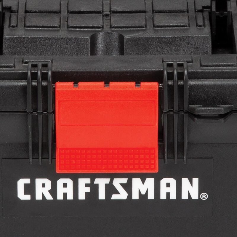 CRAFTSMAN Tool Box, Lockable, 16 in., Red/Black (CMST16901) CRAFTSMAN Tool Box, Lockable, 16 in., Red/Black (CMST16901)
