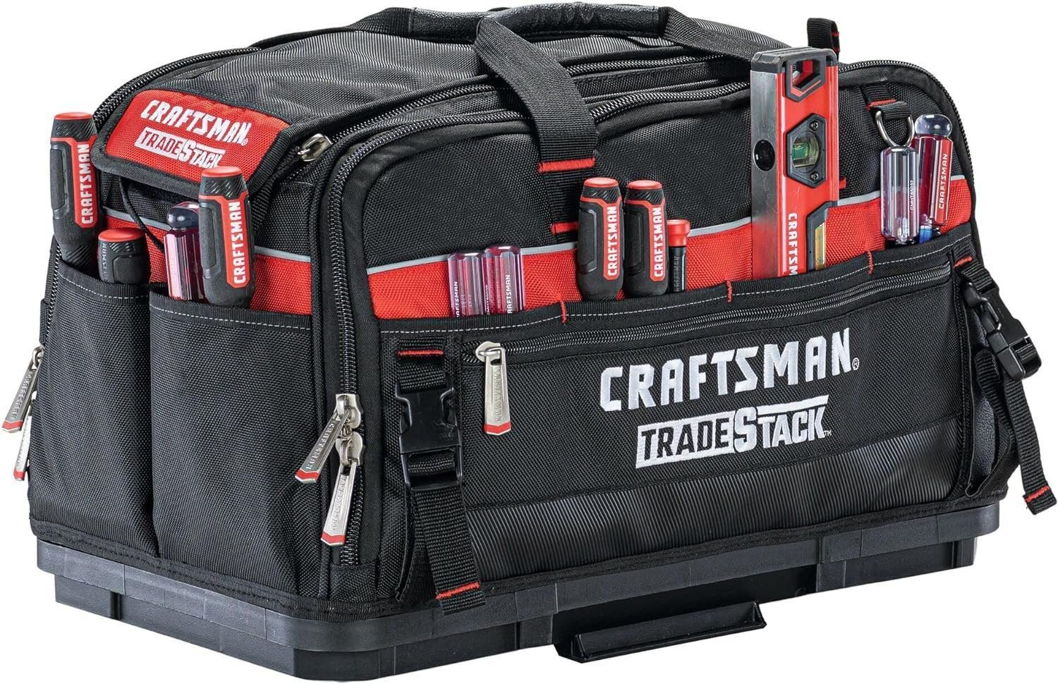 CRAFTSMAN TRADESTACK Tool Box with Wheels, Waterproof, Stackable System, Portable Rolling Storage for Indoor/Outdoor Use, 22.5 Inch (CMST21445)