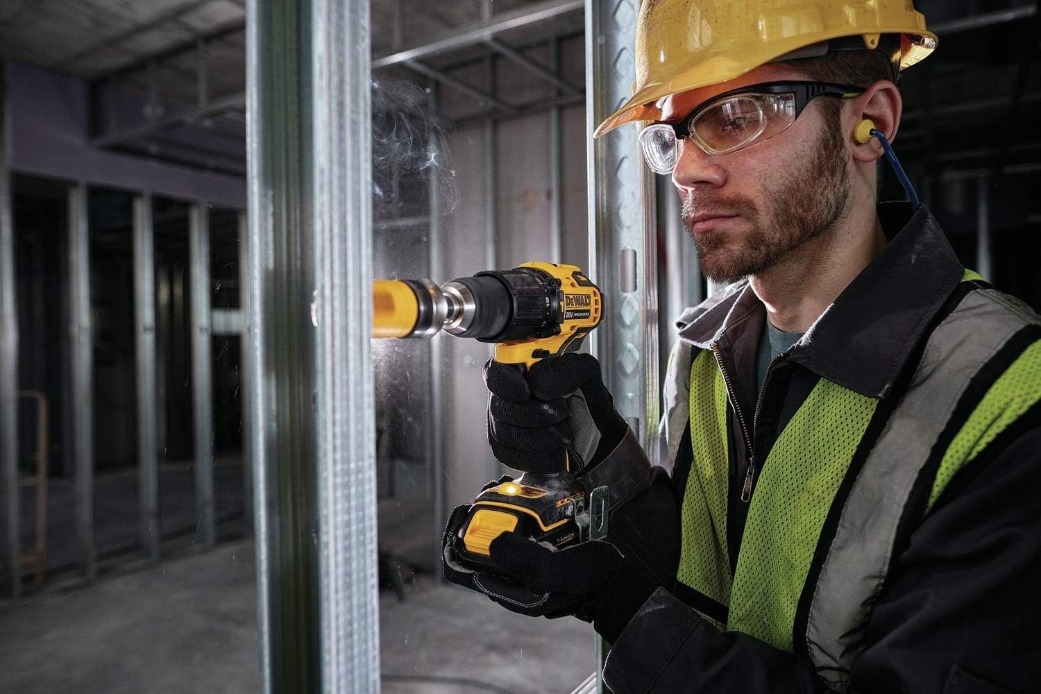 DEWALT ATOMIC 20V MAX* Hammer Drill, Cordless, Compact, 1/2-Inch, Tool Only (DCD709B)