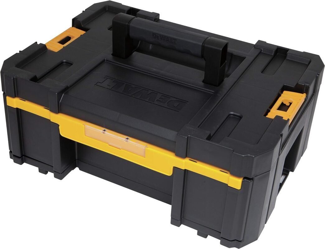 DEWALT Tool Organizer, TSTAK III, Single Deep Drawer, Holds Up To 100 lbs., Heavy Duty Latches, Removable Compartments for Small Tools and Accessories (DWST17803)