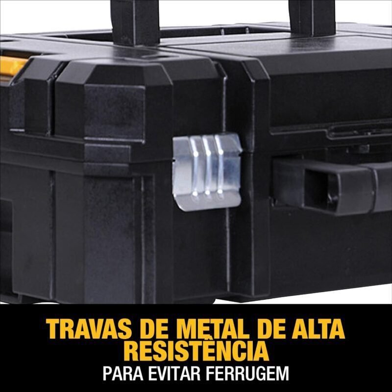 DEWALT TSTAK II Tool Box, 13 Inch, Flat Top, Holds Up To 66 lbs, Flexible Platforms for Stacking (DWST17807)