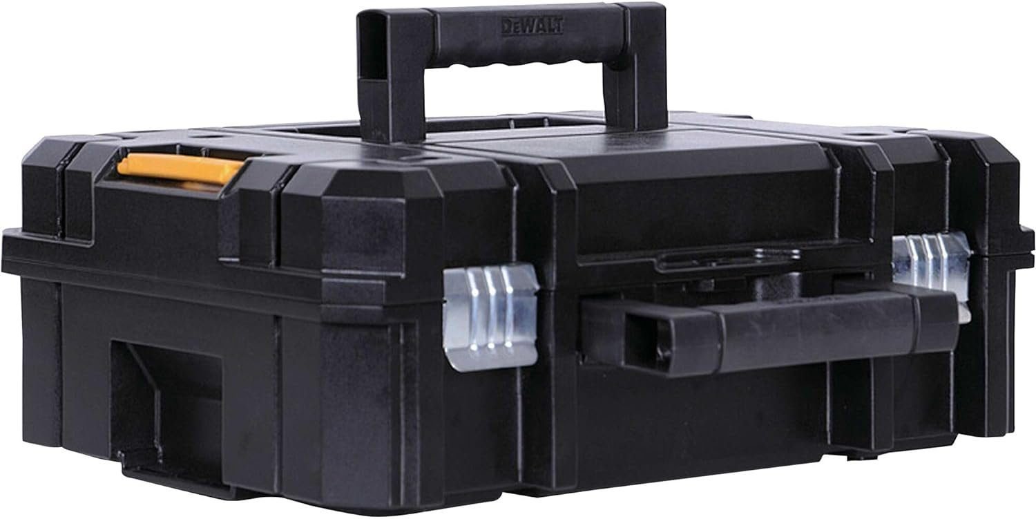 DEWALT TSTAK Tool Box, Deep, Long Handle, Extra Large Design, Fixed Divider for Tool Organization, Water and Debris Resistant (DWST17814)