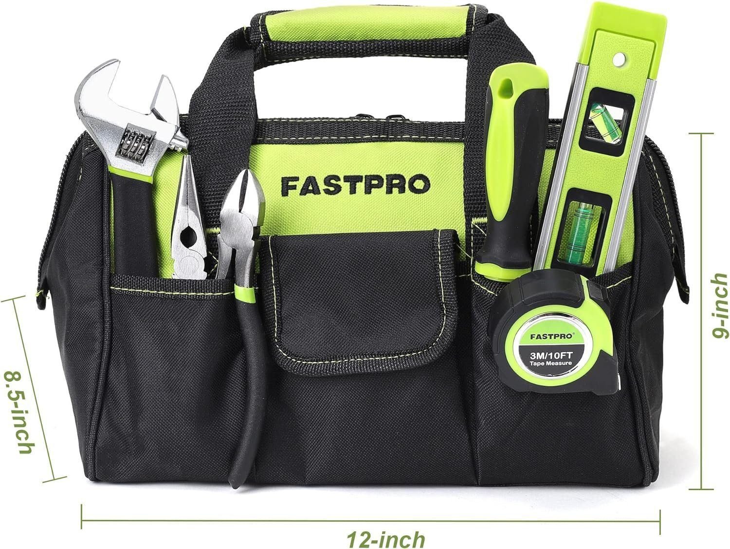 FASTPRO 215-Piece Home Repairing Tool Set with 12-Inch Wide Mouth Open Storage Bag,Household Hand Tool Kit,Red FASTPRO 215-Piece Home Repairing Tool Set with 12-Inch Wide Mouth Open Storage Bag,Household Hand Tool Kit,Red