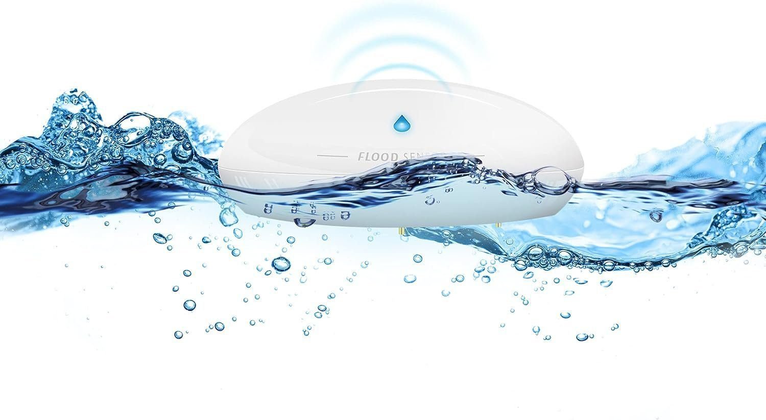 Fibaro FGBHFS-101 Flood, Water  Temperature Sensor Homekit enabled water leakage detector, white