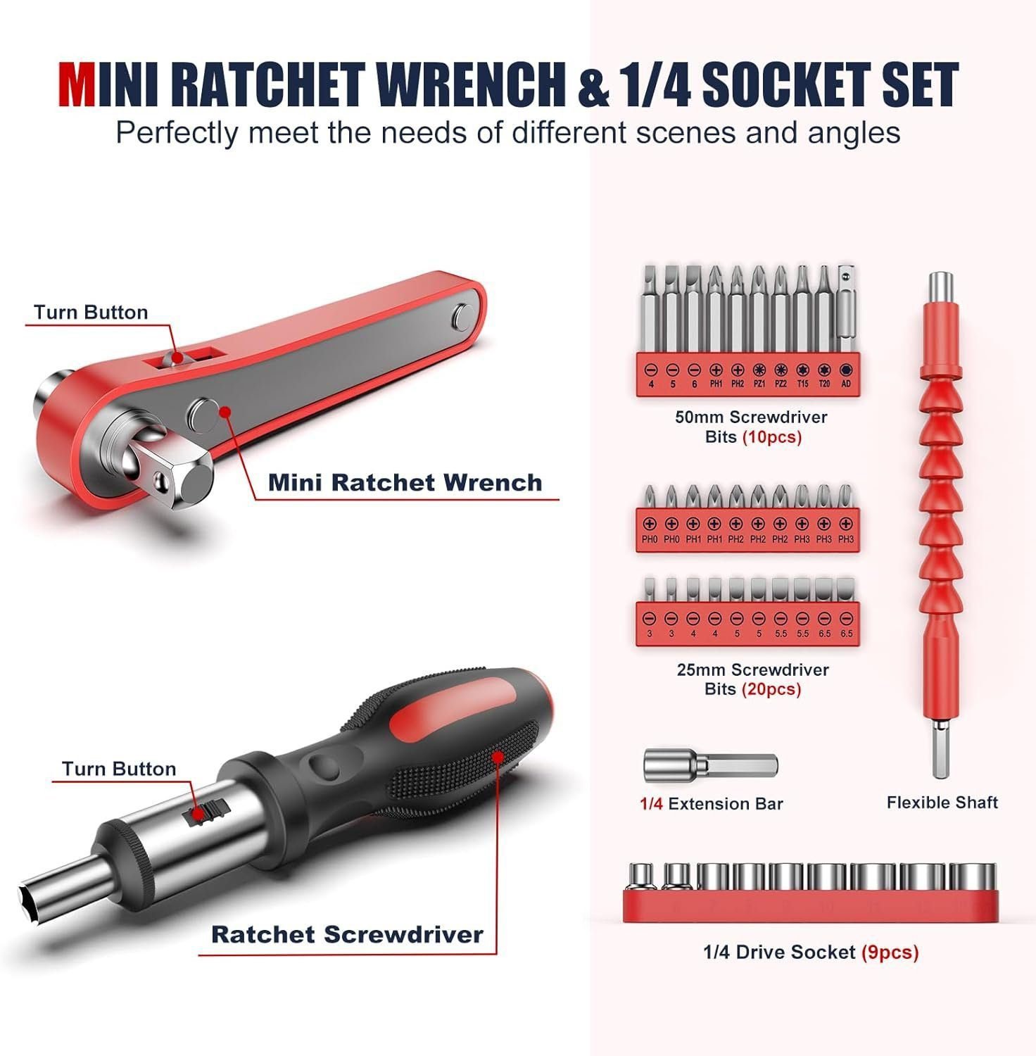 Home Tool Kit 205PCs - Complete Household Essentials Repair Hand Tool Set for Men Women - Basic Tool Kit for Home Improvement - Portable Toolbox with Socket Ratchet Wrench Set, Hook Pick Set Home Tool Kit 205PCs - Complete Household Essentials Repair Hand Tool Set for Men Women - Basic Tool Kit for Home Improvement - Portable Toolbox with Socket Ratchet Wrench Set, Hook Pick Set