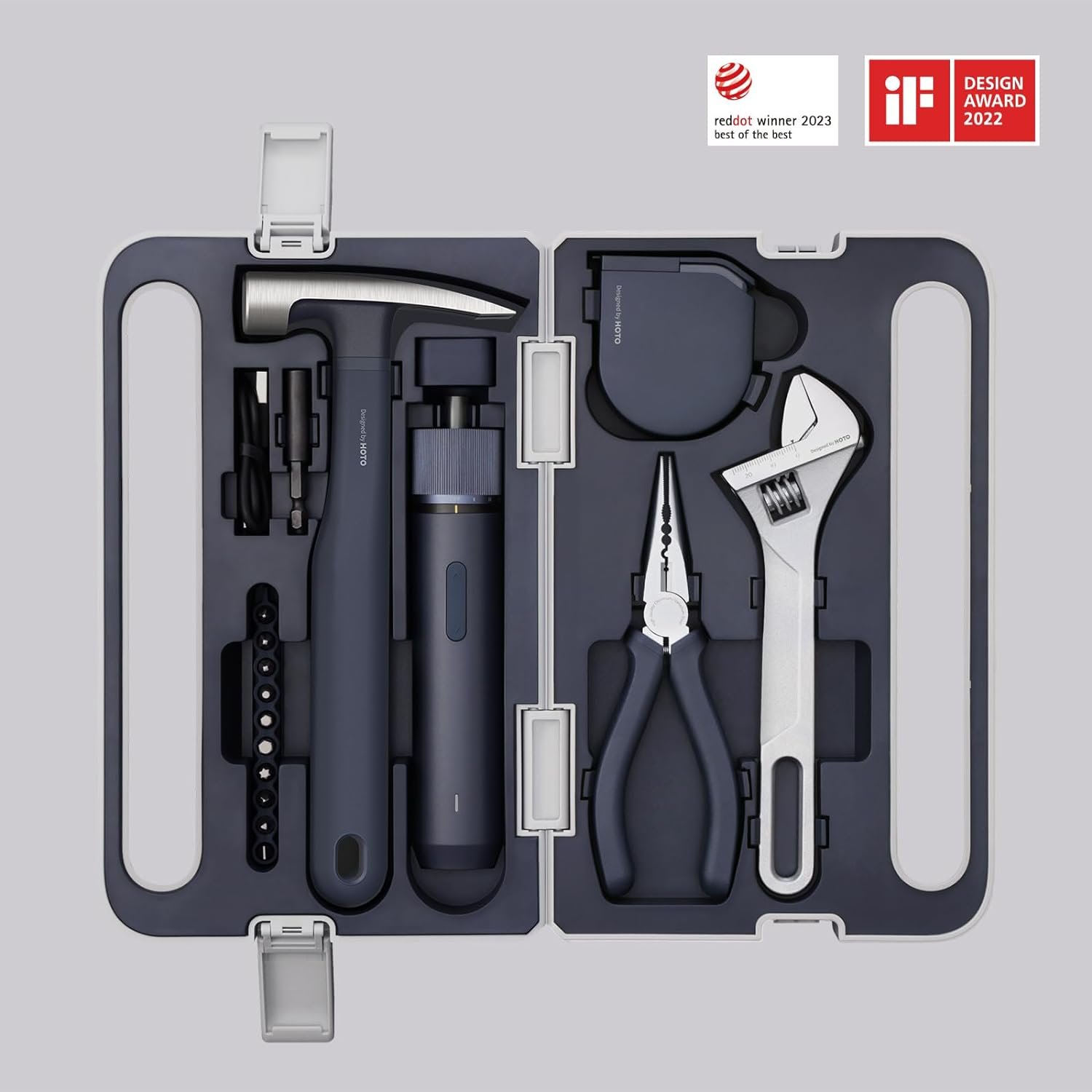 HOTO Electric Screwdriver Tool Set, High-end Tool Kit, Outstanding Appearance, Compact  Portable, Minimalism Design, Hidden Buckle, Safe  Practical, High-end Tools Kit for Home Repairs/Daily Use HOTO Electric Screwdriver Tool Set, High-end Tool Kit, Outstanding Appearance, Compact  Portable, Minimalism Design, Hidden Buckle, Safe  Practical, High-end Tools Kit for Home Repairs/Daily Use