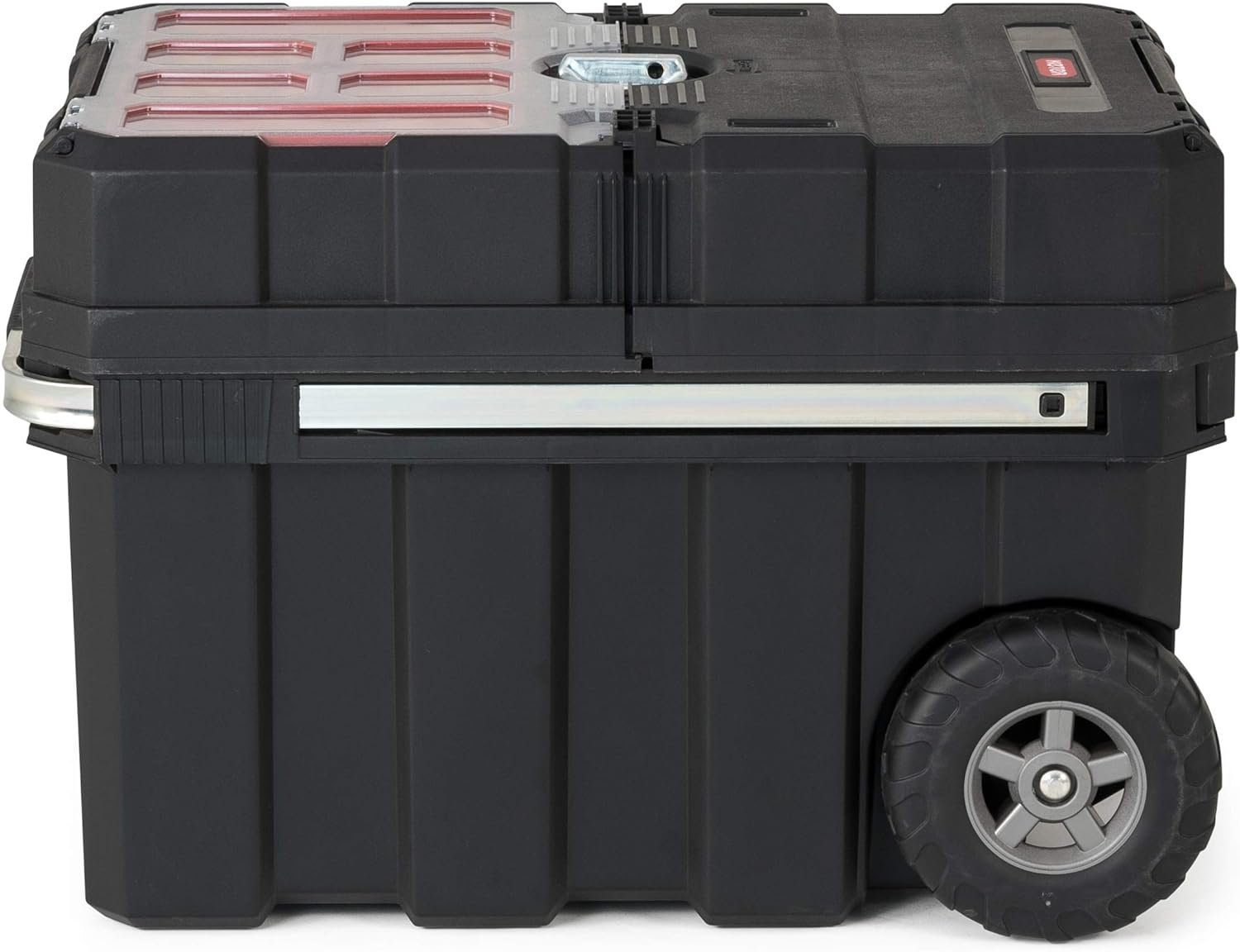 Keter Stack-n-Roll Mobile Tool Storage and Organization, 3 Piece Resin Modular Toolbox System Keter Stack-n-Roll Mobile Tool Storage and Organization, 3 Piece Resin Modular Toolbox System