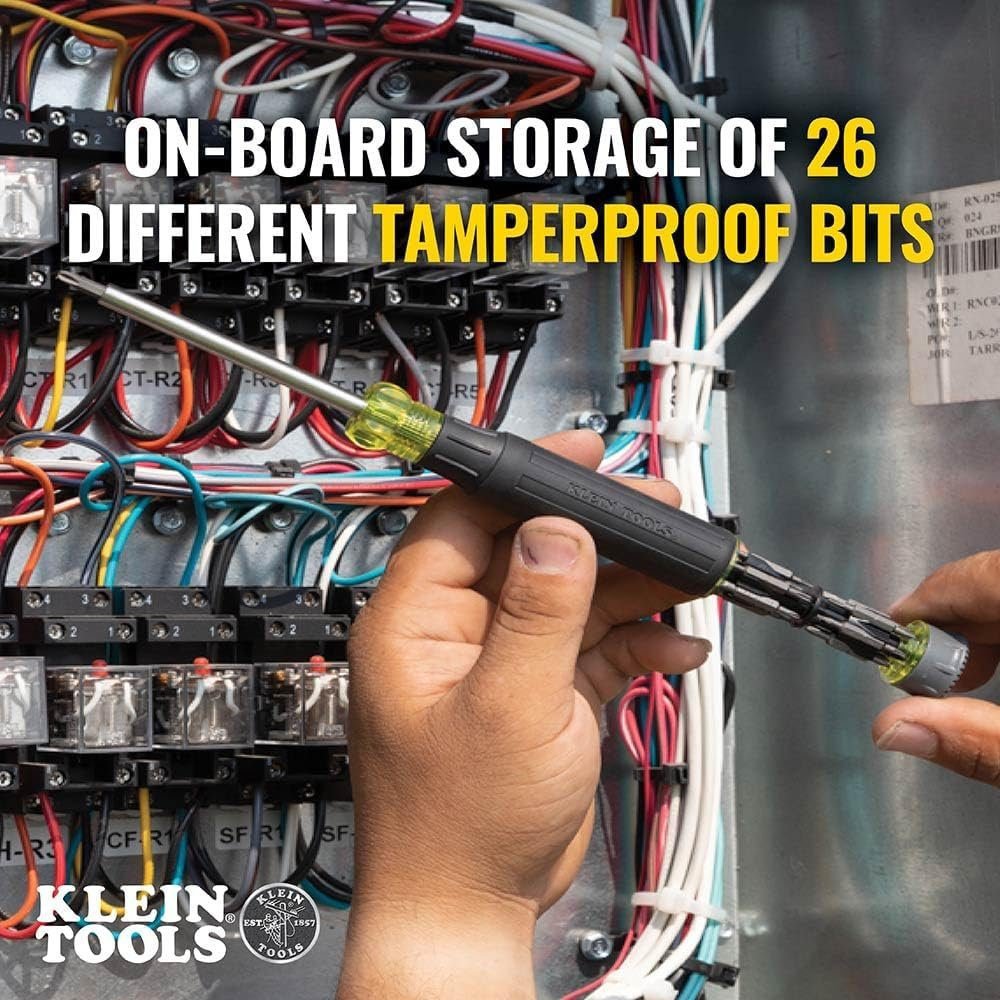 Klein Tools 32900 Impact Driver, 7-in-1 Impact Flip Socket Set with Handle, 6 Hex Driver Sizes plus a 1/4-Inch Bit Holder Klein Tools 32900 Impact Driver, 7-in-1 Impact Flip Socket Set with Handle, 6 Hex Driver Sizes plus a 1/4-Inch Bit Holder