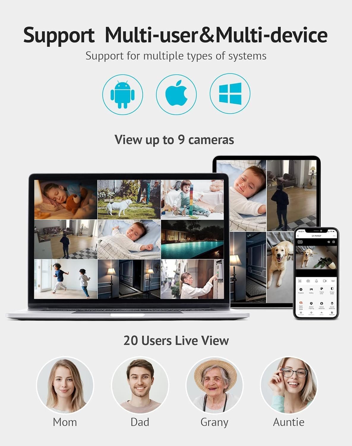 Pan/Tilt Security Camera for Baby Monitor with Phone App (2 Pack+2 32GB SD Cards), 1080P WiFi Pet Camera Indoor, 360° Home Security Camera with Motion Sound Detection, Two-Way Audio Pan/Tilt Security Camera for Baby Monitor with Phone App (2 Pack+2 32GB SD Cards), 1080P WiFi Pet Camera Indoor, 360° Home Security Camera with Motion Sound Detection, Two-Way Audio