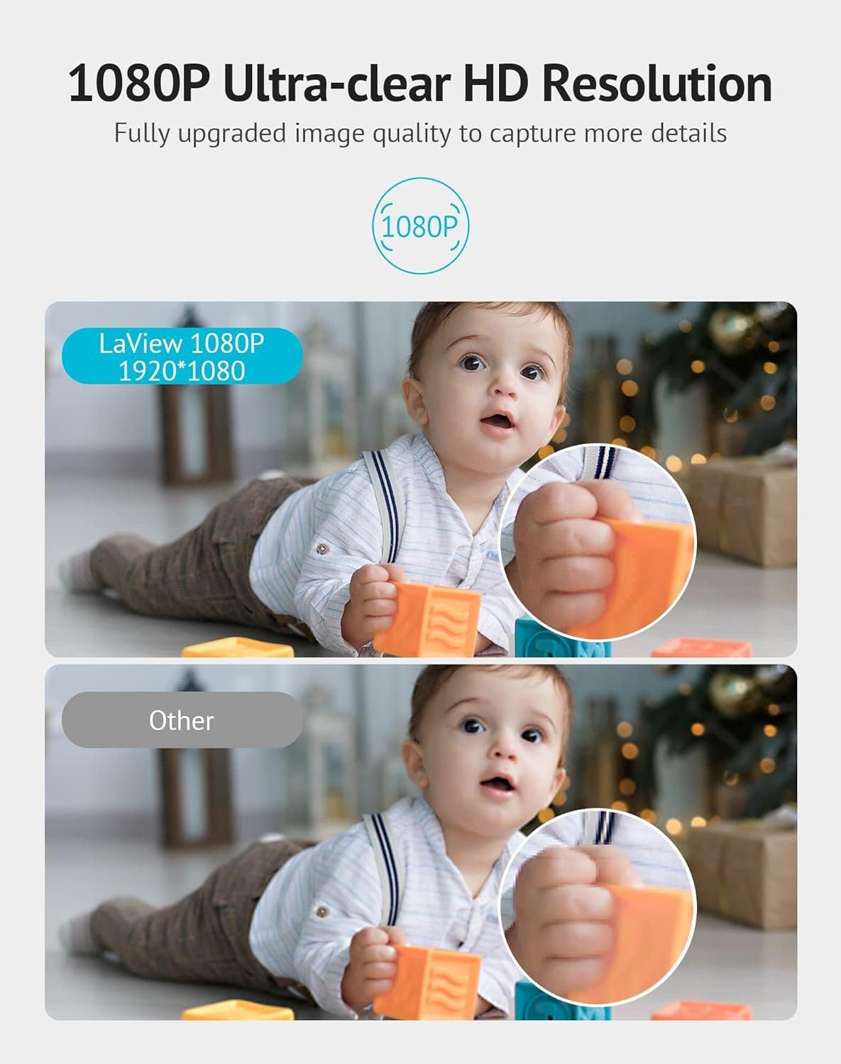 Pan/Tilt Security Camera for Baby Monitor with Phone App (2 Pack+2 32GB SD Cards), 1080P WiFi Pet Camera Indoor, 360° Home Security Camera with Motion Sound Detection, Two-Way Audio Pan/Tilt Security Camera for Baby Monitor with Phone App (2 Pack+2 32GB SD Cards), 1080P WiFi Pet Camera Indoor, 360° Home Security Camera with Motion Sound Detection, Two-Way Audio