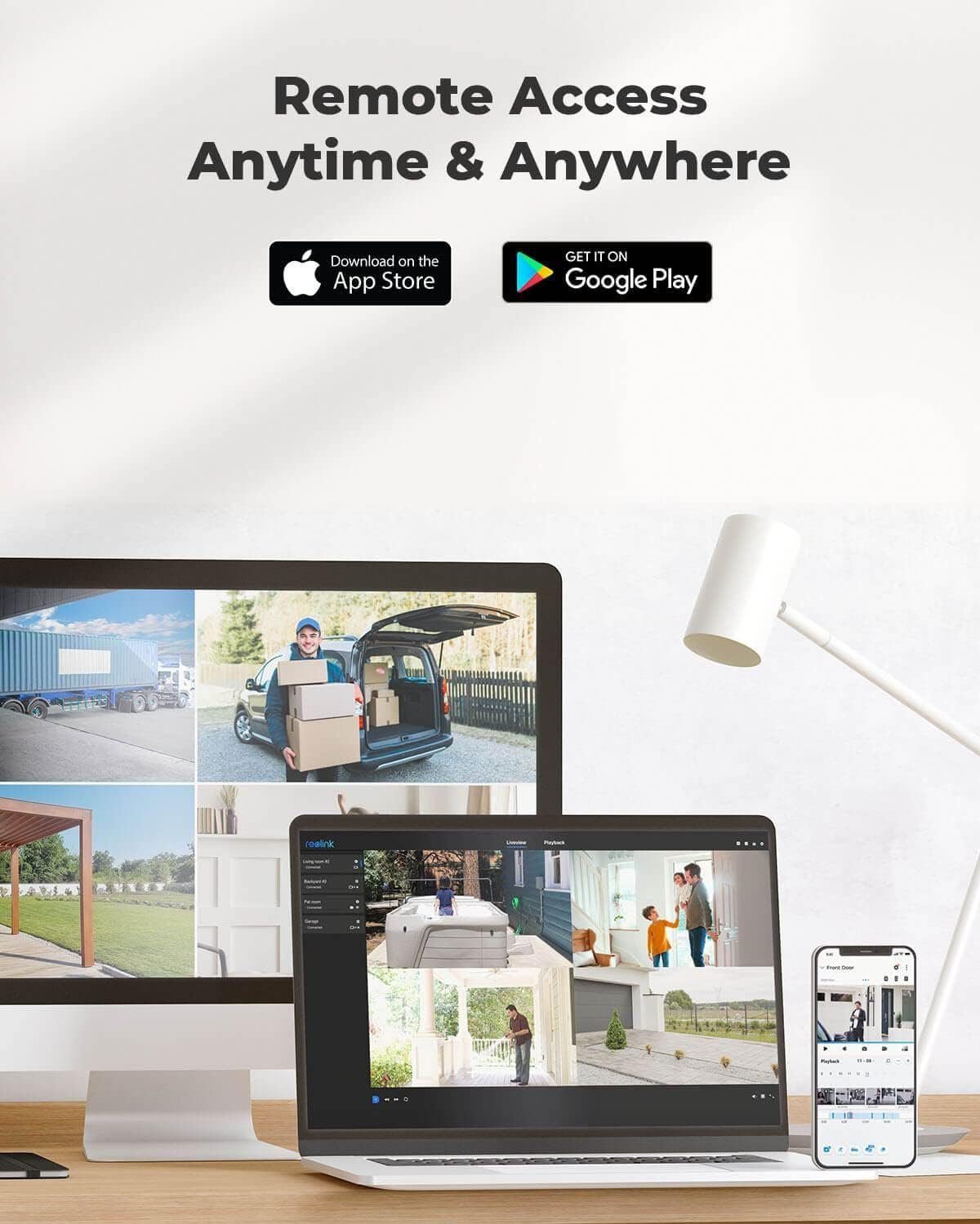 REOLINK 4K Security Camera Outdoor System, IP PoE Dome Surveillance Camera with Human/Vehicle Detection, 100Ft 8MP IR Night Vision, Work with Smart Home, Timelapse, Up to 256GB SD Card, RLC-820A