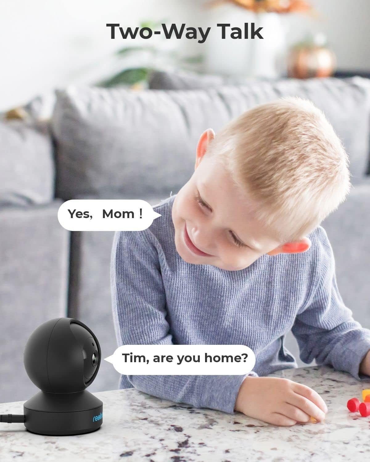 REOLINK 4MP Indoor Security Camera, E1 Pro Plug-in Pet Camera Support 2.4/5 GHz WiFi, 360 Degree Baby/Dog Monitor with Auto Tracking, Person/Pet Detection, Night Vision, 2 Way Audio, Local Storage