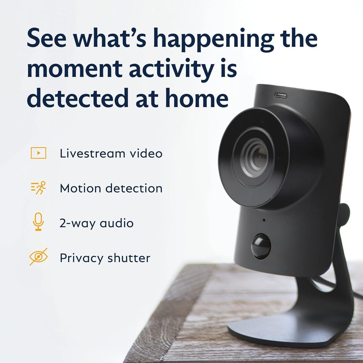 SimpliSafe SimpliCam 1080p Wired Indoor Home Security Camera with Built-in Privacy Shutter - Compatible with Gen 3 Home security system SimpliSafe SimpliCam 1080p Wired Indoor Home Security Camera with Built-in Privacy Shutter - Compatible with Gen 3 Home security system