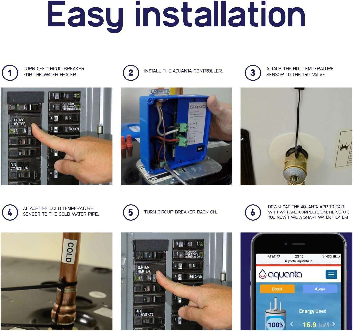 Smart Water Heater Timer. Heat Water When You Need It, When You Don’t. Fast Installation, Easy to Use, for Gas Water Heaters Only.