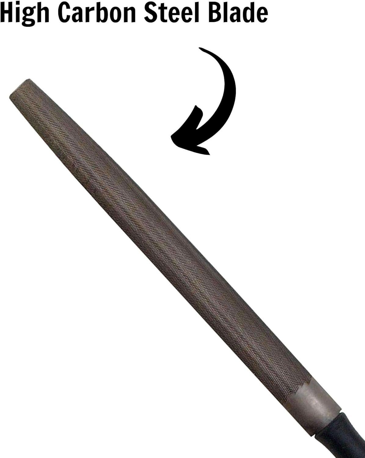 Teng Tools 10 Inch Half Round Type 2nd Cut Hand File With Comfortable Handle - FLHR10, Silver