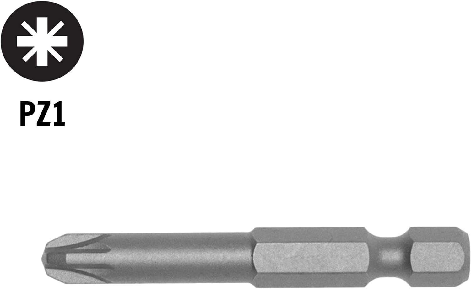 Teng Tools 10 Piece 1/4 Inch Drive Hex Drive 25mm Long PZ1 Pozidriv Bit Set - PZ2500110 Teng Tools 10 Piece 1/4 Inch Drive Hex Drive 25mm Long PZ1 Pozidriv Bit Set - PZ2500110