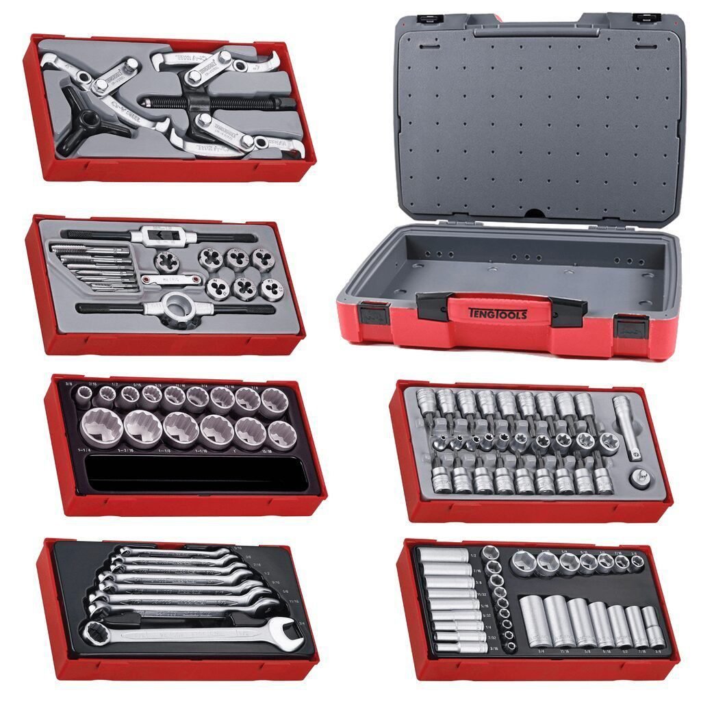 Teng Tools 104 Piece SAE Wrench, Socket, Tap  Die  Puller Kit Review
