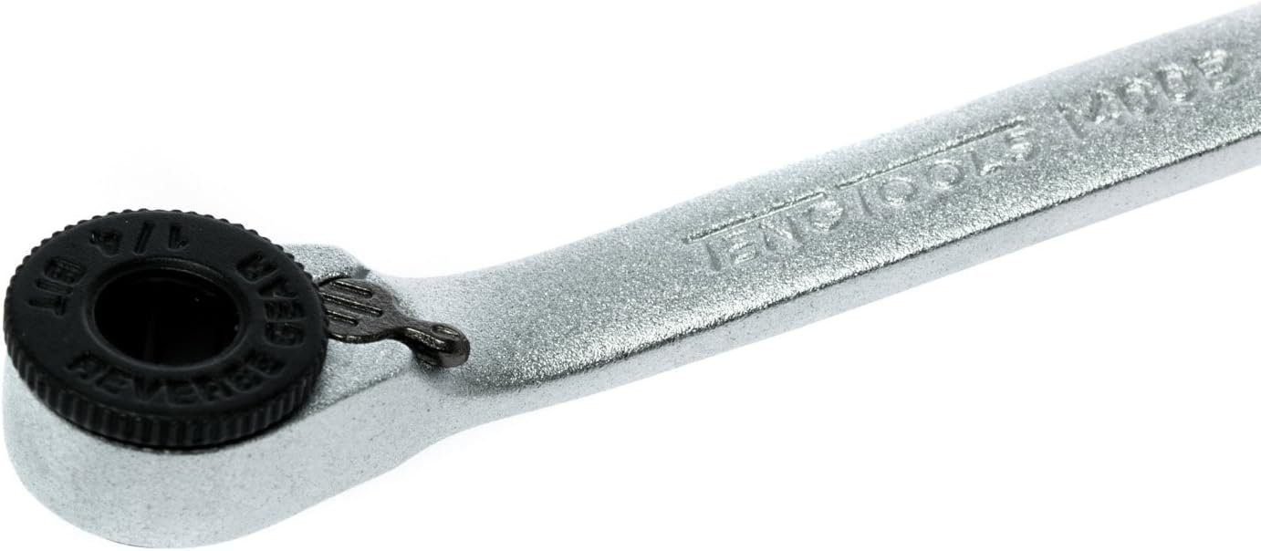 Teng Tools 1/4 Inch Drive Hex Drive Reversible Mini Bits Ratchet -1400B, Silver Teng Tools 1/4 Inch Drive Hex Drive Reversible Mini Bits Ratchet -1400B, Silver