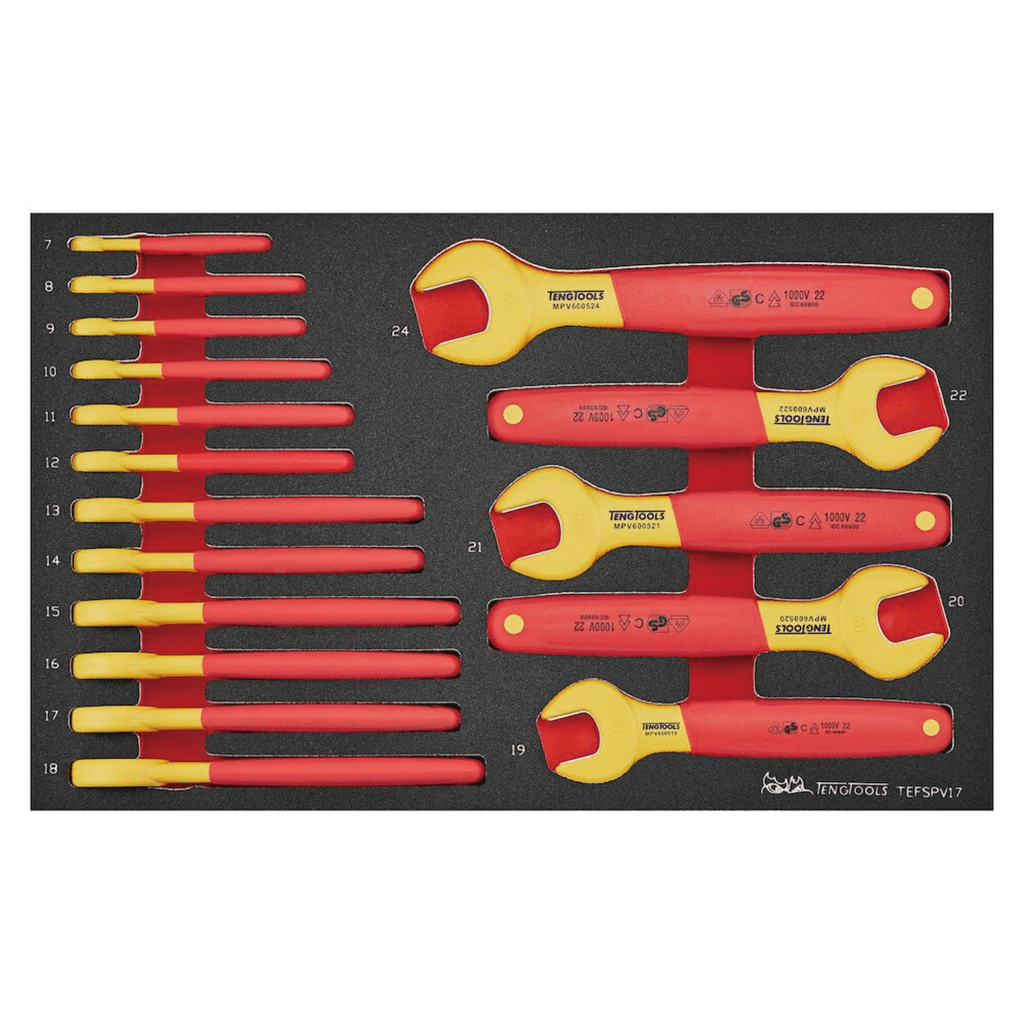 Teng Tools 17 Piece 1000 Volt Insulated Metric Open Ended Wrench EVA Foam Set Review Teng Tools 17 Piece 1000 Volt Insulated Metric Open Ended Wrench EVA Foam Set Review