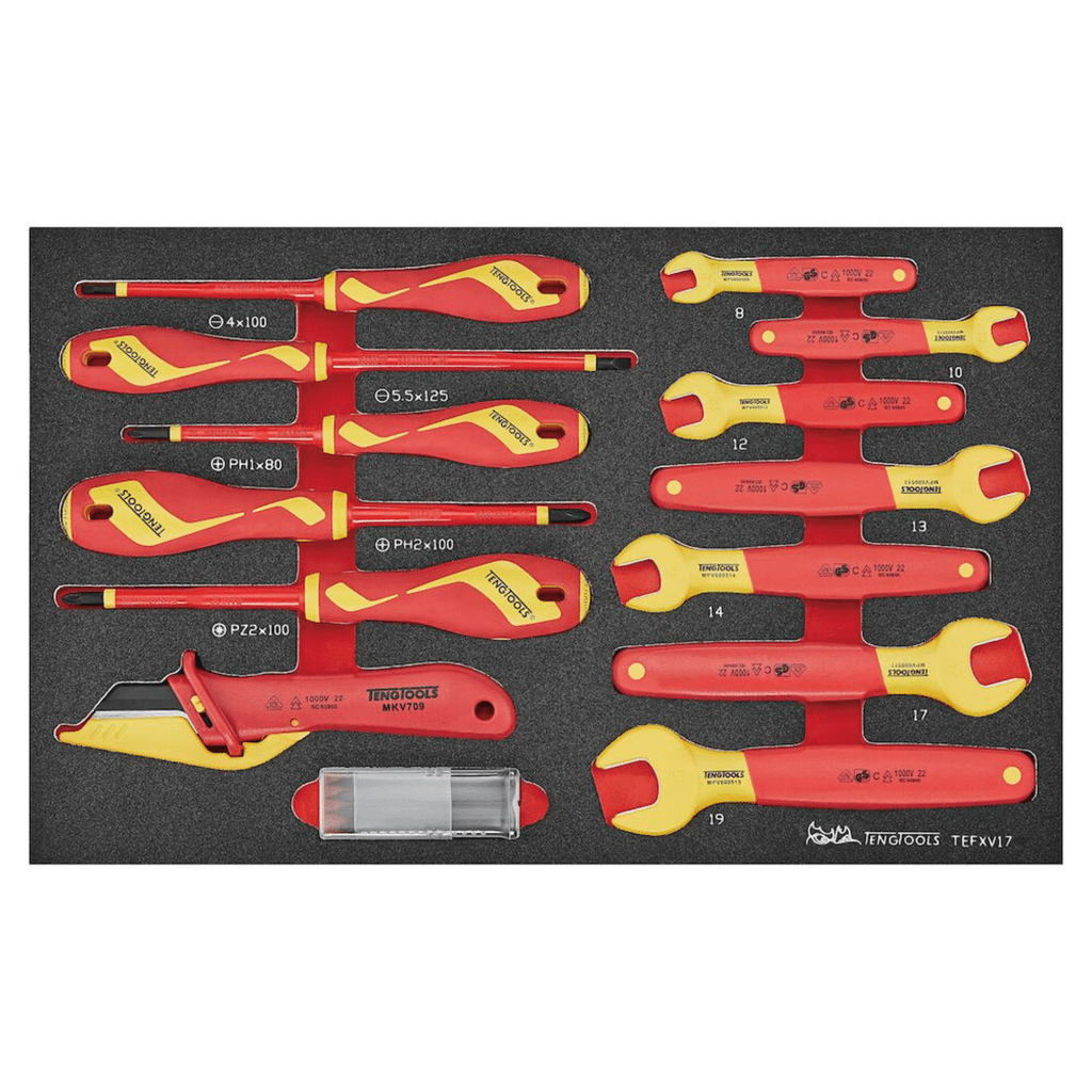 Teng Tools 17 Piece 1000 Volt Insulated Open Ended Wrench Set Review