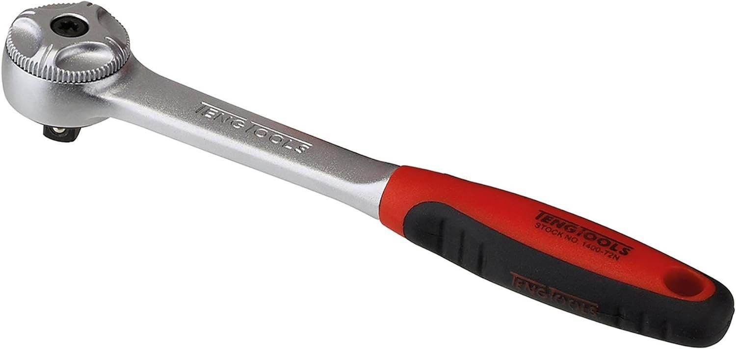 Teng Tools 3 Piece Mixed Drive 72 Teeth Ratchet Set - 120072N-KIT1, Silver