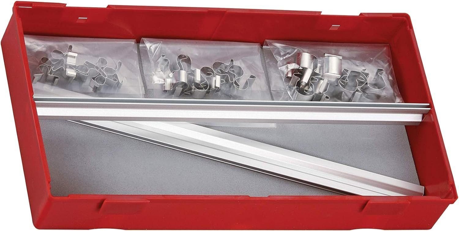 Teng Tools 32 Piece Aluminum Rail and Socket Clip Tool Set For Socket Storage - TTALU