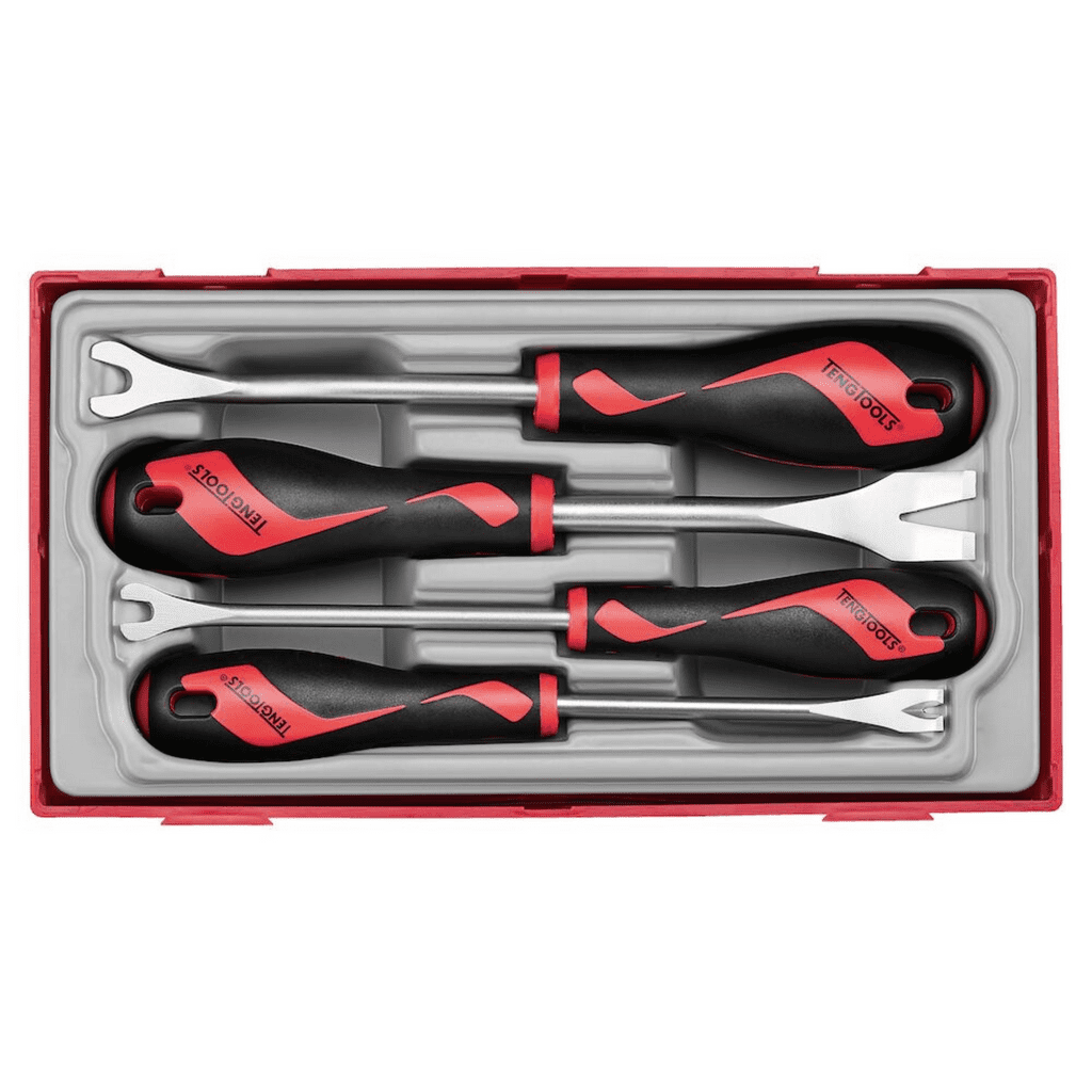 Teng Tools 4-Piece Auto Clip, Fastener, and Trim Panel Remover Tool Tray Review