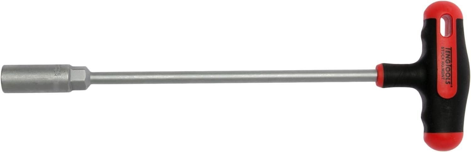 Teng Tools 8mm 6 Point Opening Durable Chrome Vanadium Steel T-Handle Nut Driver - MDNT408, Silver